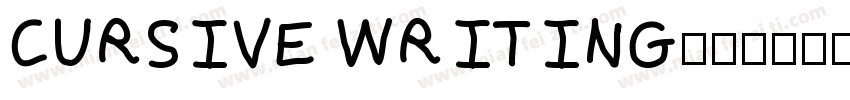 CURSIVE WRITING字体转换